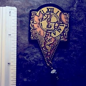 SOLD Pin/ Brooch:Weather-Clock Pin